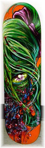 Tattoos - zombie head - 30236